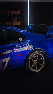 Chainsaw Man Anime JDM Toyota Supra Custom Car Wallpaper