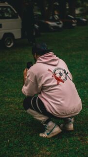Street Photographer Pink Hoodie Koi Fish JDM Enthusiast Wallpaper