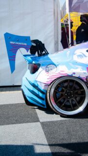 Custom JDM Widebody Sports Car Rear View Mobile Wallpaper