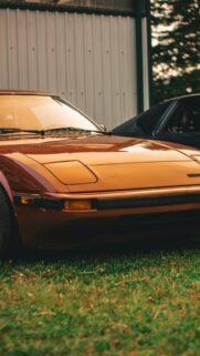 Golden Hour Mazda RX-7 Classic JDM Sports Car Phone Wallpaper