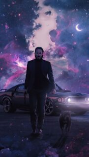 John Wick 4K Mobile Wallpaper – High Quality Keanu Reeves Action Background