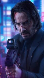 John Wick 4K Mobile Wallpaper – High Quality Keanu Reeves Action Background