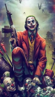 Joker Cinematic 4K Mobile Wallpaper – High-Quality Dark Portrait for Smartphone