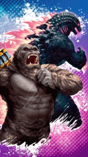 Epic King Kong Cinematic Mobile Wallpaper – High Resolution Monsterverse Art
