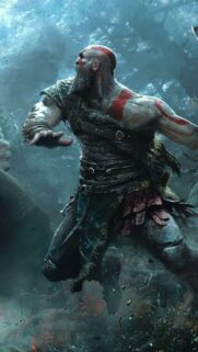 Epic Kratos God of War Gaming Wallpaper for Mobile – High Quality 4K Background