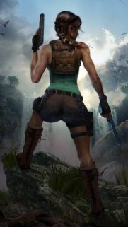 Lara Croft Tomb Raider Cinematic 4K Mobile Wallpaper – Premium Gaming Background