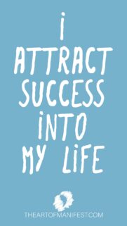 I Attract Success Into My Life Law of Attraction Manifestation Affirmation Wallpaper