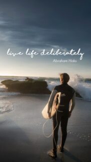 Live Life Deliberately Law of Attraction Manifestation Vision Board Wallpaper