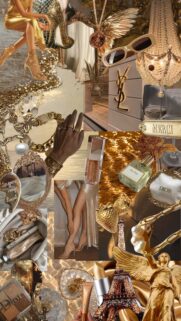 Luxury Leo Gold Aesthetic Zodiac Manifestation Phone Wallpaper