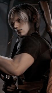 Leon Kennedy Resident Evil 4 Remake High Quality Gaming Mobile Wallpaper