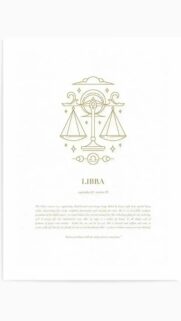 Elegant Libra Zodiac Sign Art for Harmony and Balance Aesthetic Wallpaper