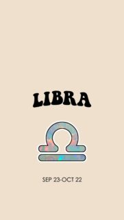 Minimalist Aesthetic Libra Zodiac Sign HD Phone Wallpaper