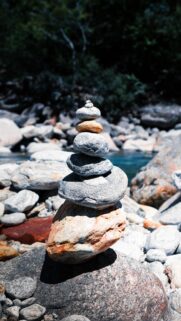 Libra Balance and Harmony Zen Stones Aesthetic Aesthetic Wallpaper