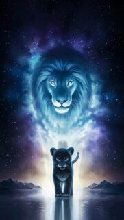 Majestic Lion King 4K Mobile Wallpaper – Regal Simba Background for Smartphone