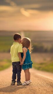 Cute Little Brother Mobile Wallpaper HD – Heartwarming Sibling Bond Background