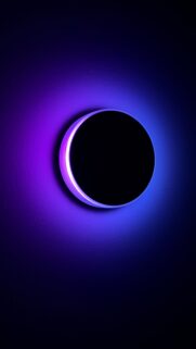 Minimalist Glowing Crescent Moon Phase Spiritual Aesthetics Wallpaper