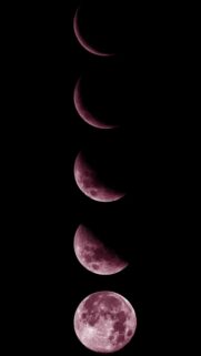 Mystical Moon Phases Luminous Aesthetic Spiritual Phone Wallpaper
