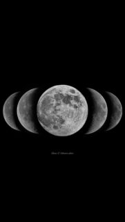 Minimalist Moon Phases Lunar Cycle Aesthetic Spiritual Phone Wallpaper