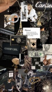 Luxury Lifestyle Aesthetic Vision Board and Manifestation Wallpaper