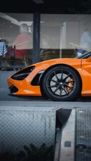 Stunning McLaren 720S Supercar Side Profile Orange Wallpaper