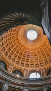 Stunning Ornate Dome Architecture Interior 4K Phone Wallpaper