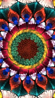 Vibrant Spiritual Mandala Energy and Sacred Geometry Aesthetic Wallpaper