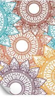 Vibrant Colorful Mandala Art for Spiritual Balance and Focus Wallpaper