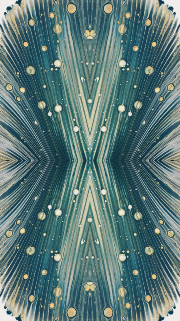 Symmetrical Mandala Energy Flow and Spiritual Awakening Wallpaper