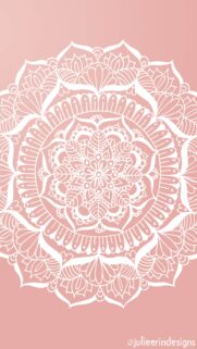 Calming Pink Floral Mandala Spiritual Energy Aesthetic Wallpaper