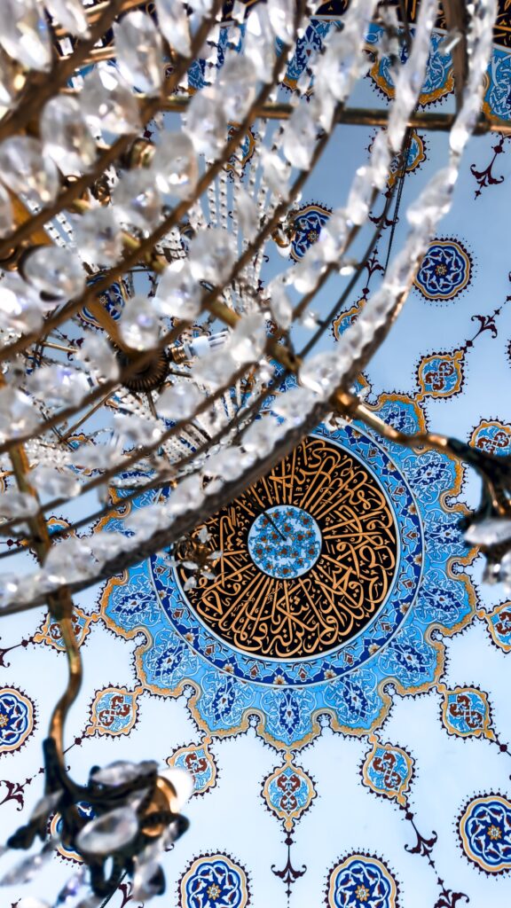 Divine Arabic Calligraphy Mandala Spiritual Energy Art Wallpaper