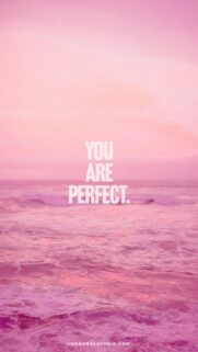 You Are Perfect Manifestation Aesthetic for Daily Affirmation Wallpaper