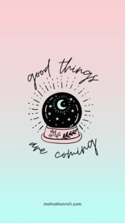 Good Things Are Coming Crystal Ball Manifestation Aesthetic Phone Wallpaper