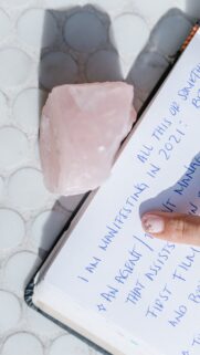 Manifestation Journal Aesthetic Vision Board for Goal Setting Wallpaper