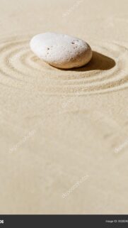 Zen Mindfulness Sand Stone Meditation Spiritual Energy Wallpaper