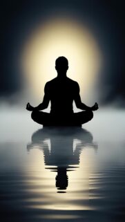 Zen Meditation Soul Spirit Silhouette Spiritual Energy Wallpaper
