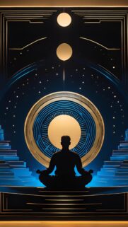 Cosmic Meditation Zen Energy and Manifestation Sacred Geometry Wallpaper