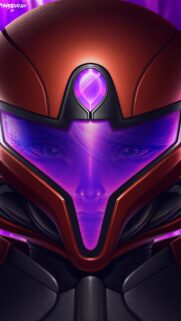 Epic Metroid Samus Aran Mobile Wallpaper – High Quality Gaming Background