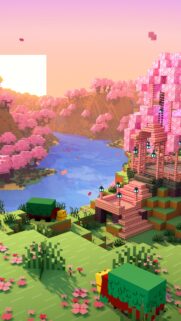 Minecraft Pixel World 4K Gaming Wallpaper for Mobile – High Quality HD Background