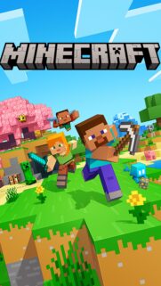Minecraft Pixel World Gaming Wallpaper – HD Mobile Background for Gamers