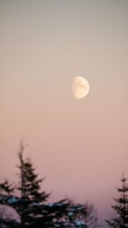 Waxing Gibbous Moon Spiritual Energy Aesthetic Mobile Wallpaper