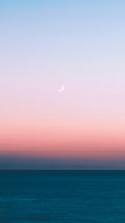 Minimalist Crescent Moon Phase Spiritual Serenity Phone Wallpaper