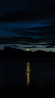 Crescent Moon Phase Night Sky Aesthetic Spiritual iPhone Wallpaper