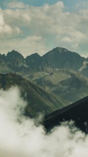 Breathtaking Misty Mountain Peaks Majestic Nature Phone Wallpaper