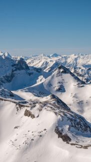 Stunning Snowy Alpine Mountain Peaks 4K Mobile Wallpaper