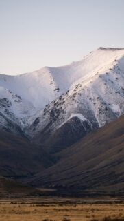 Majestic Snow Capped Mountain Peaks Landscape Phone Wallpaper