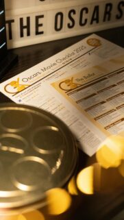 Oscars Movie Night Checklist and Cinema Aesthetic Mobile Wallpaper