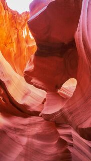 Stunning Antelope Canyon Red Sandstone Rock Formations Wallpaper
