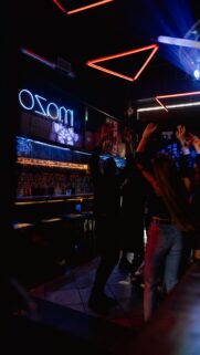 Neon Nightlife Party Scene High Quality Mobile Wallpaper