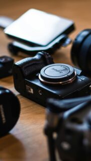 Professional Sony Alpha Camera Equipment Setup Mobile Wallpaper