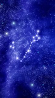 Pisces Zodiac Constellation Aesthetic Cosmic Phone Wallpaper